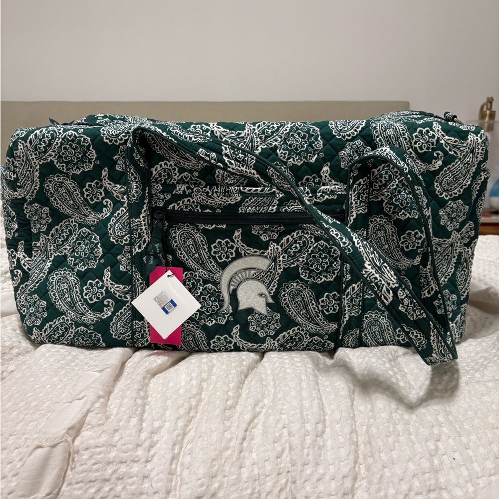 Vera Bradley Green Paisley Travel Bag